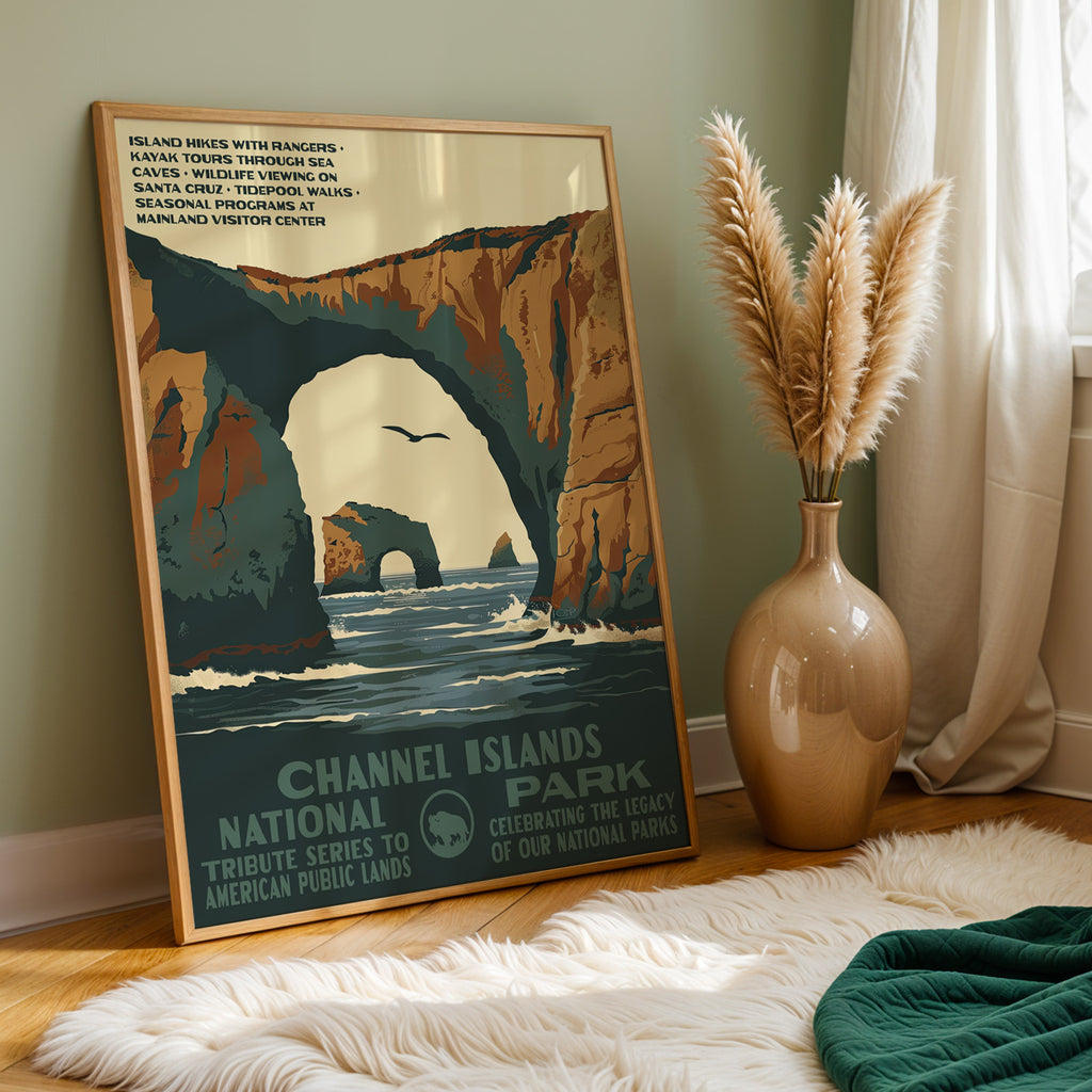 Channel Islands National Park Vintage WPA Art