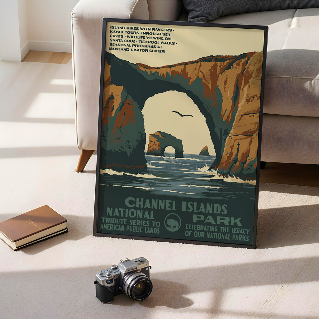 Channel Islands National Park Vintage WPA Art