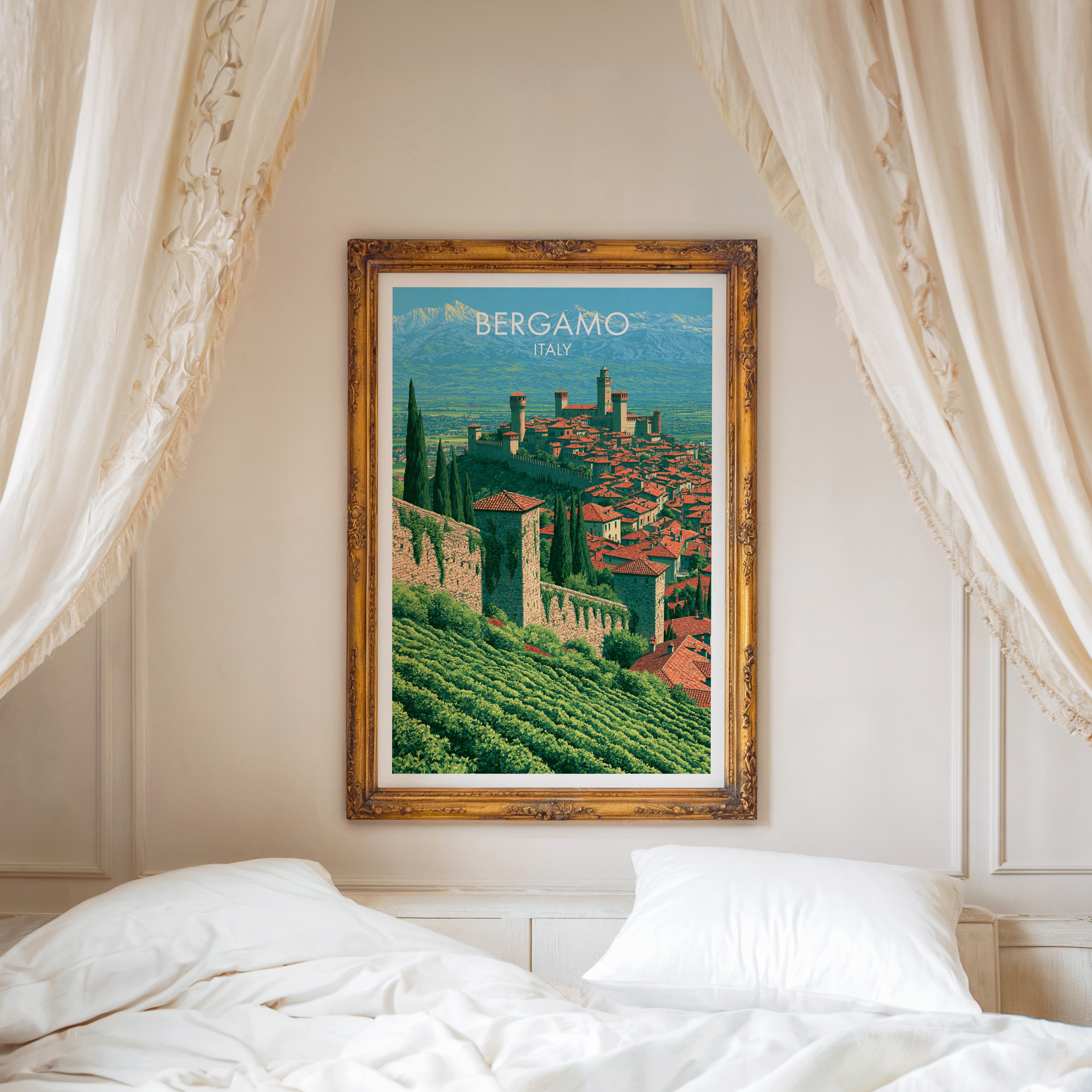 Bergame, Italie (Ville Haute)