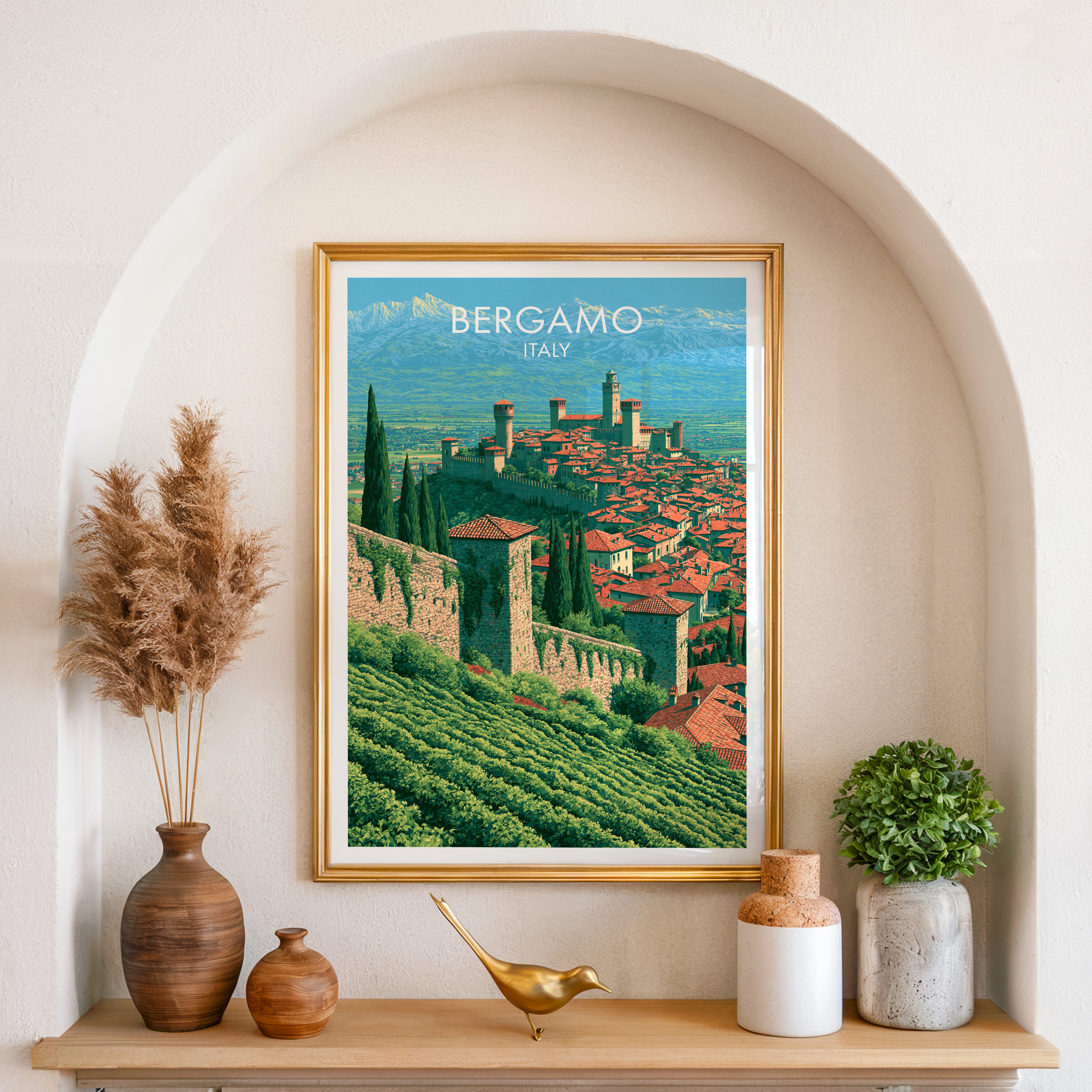 Bergame, Italie (Ville Haute)