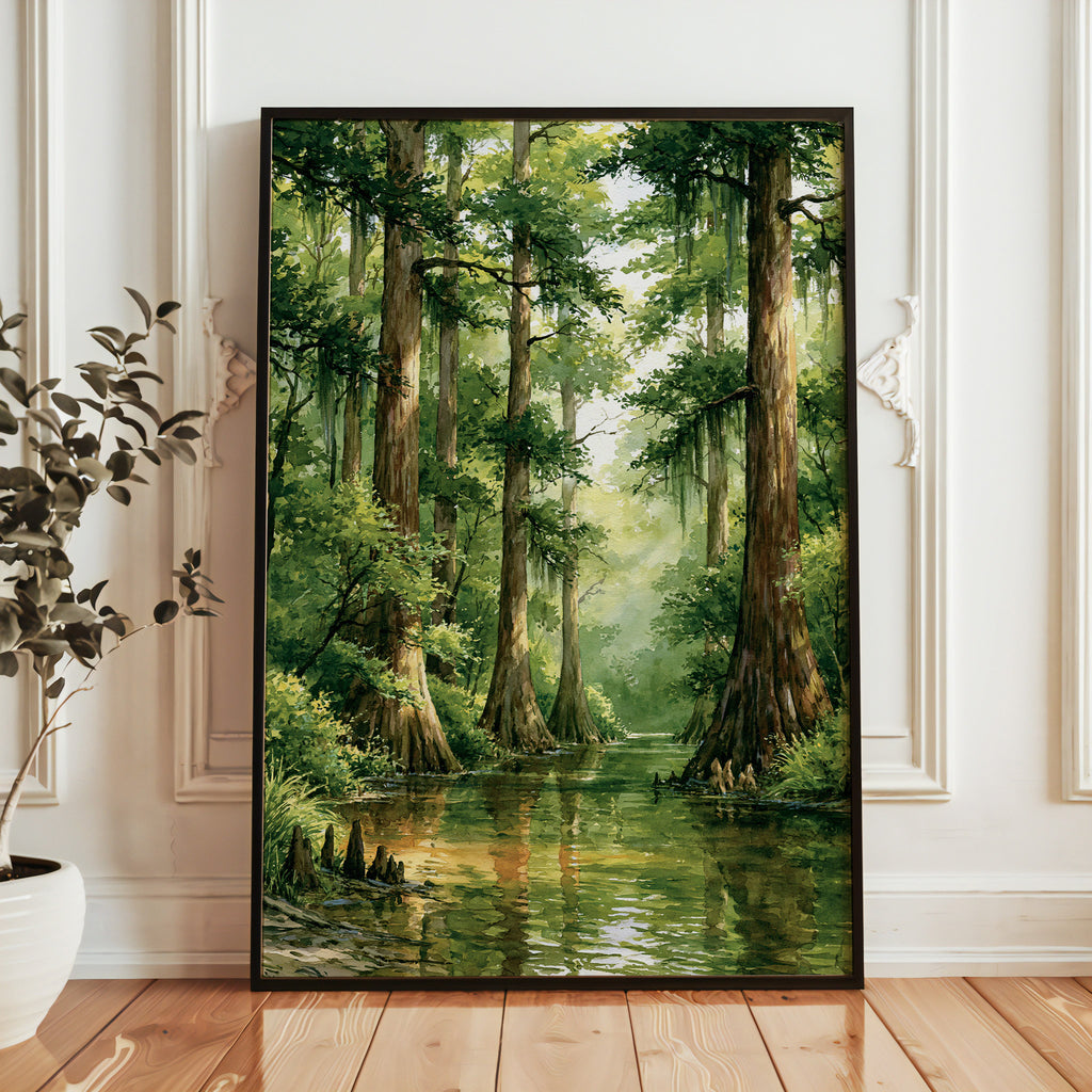 Congaree National Park Watercolor Art