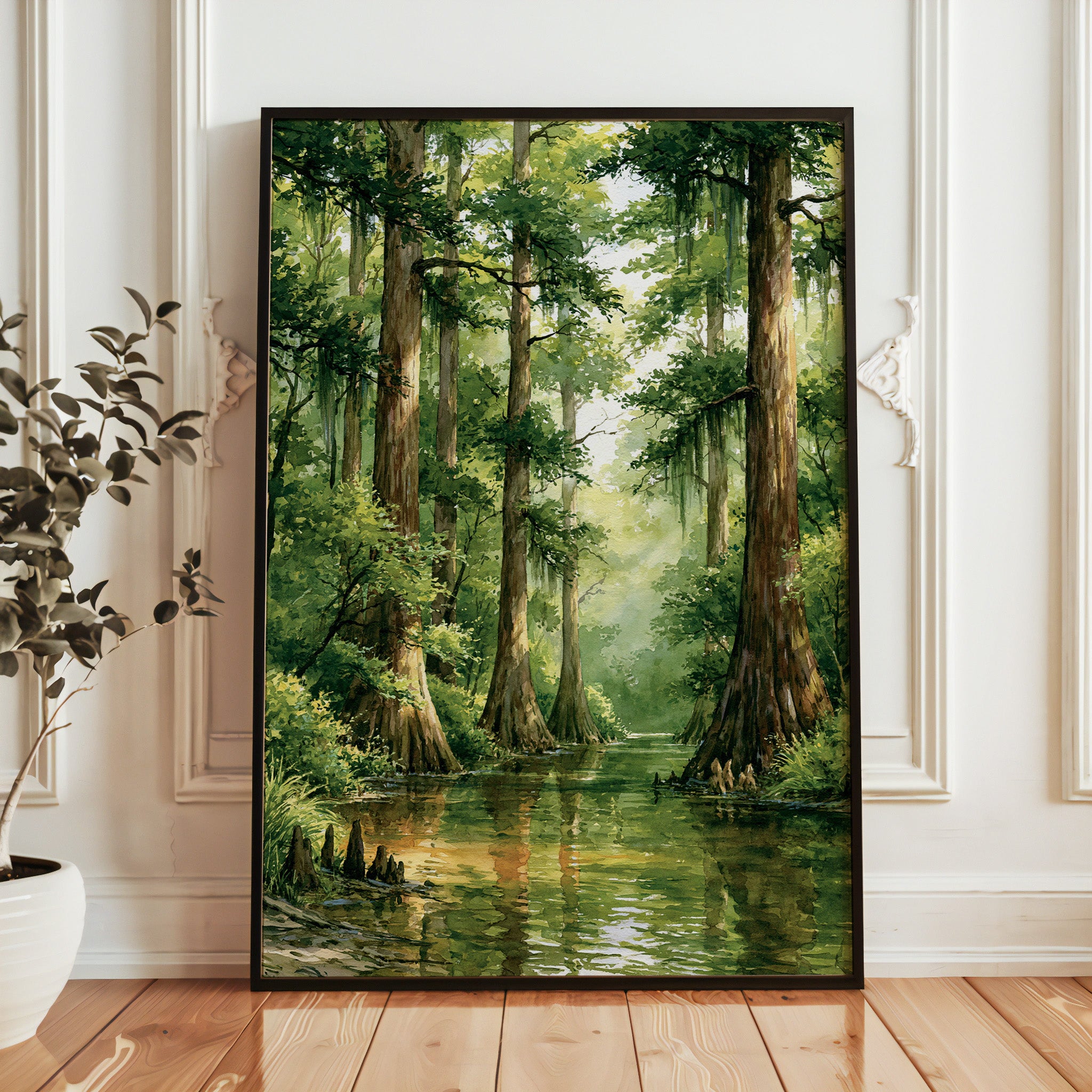 Congaree National Park Watercolor Art