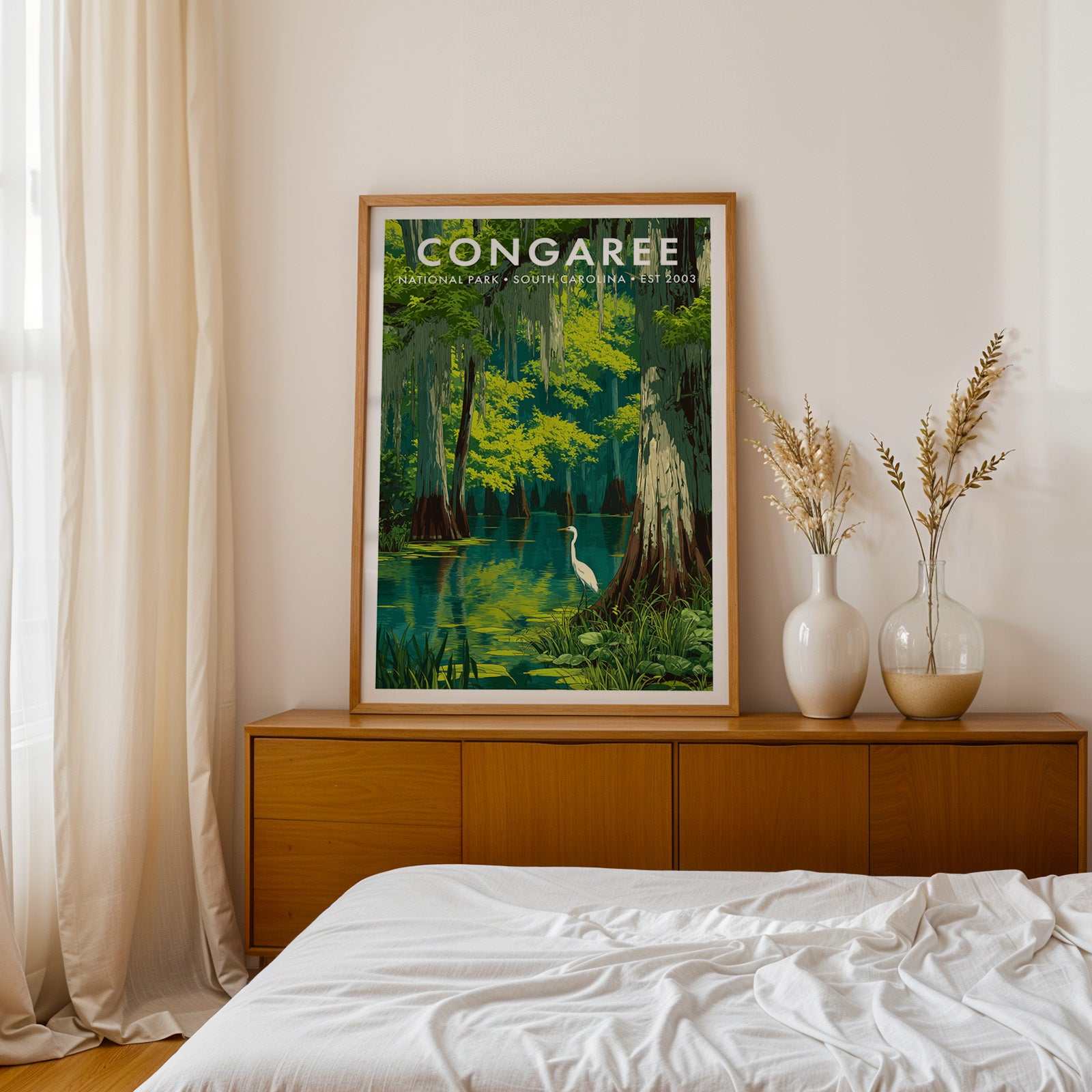 Retro Congaree National Park Print