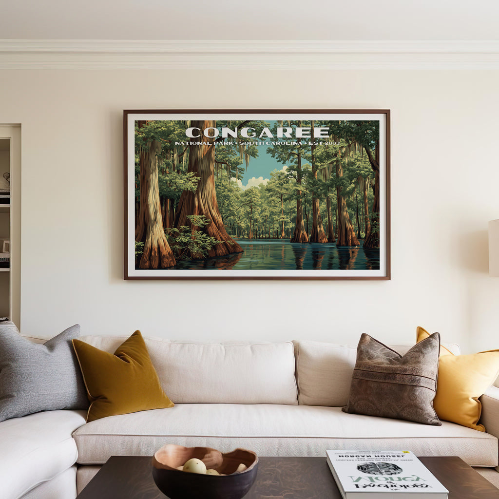 Congaree National Park Horizontal Vintage Art