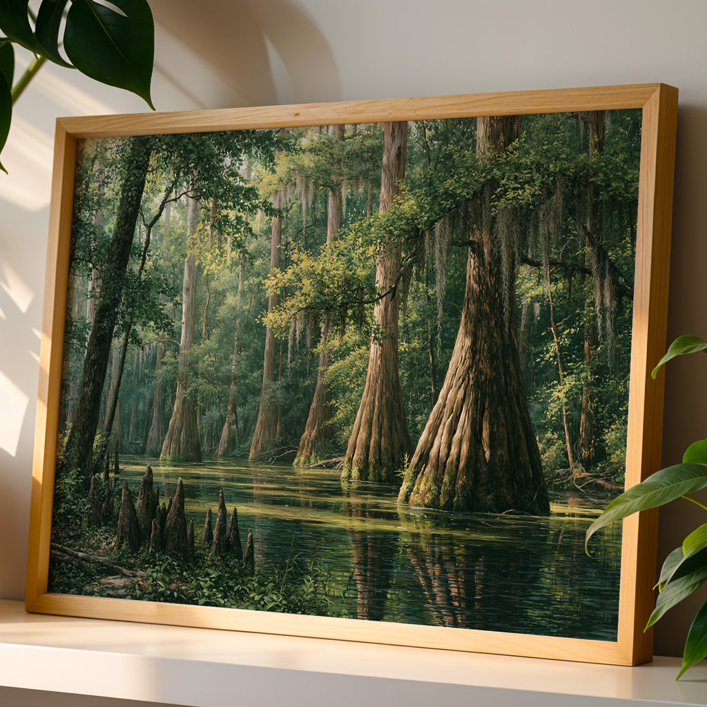 Congaree National Park Classical Oil Painting