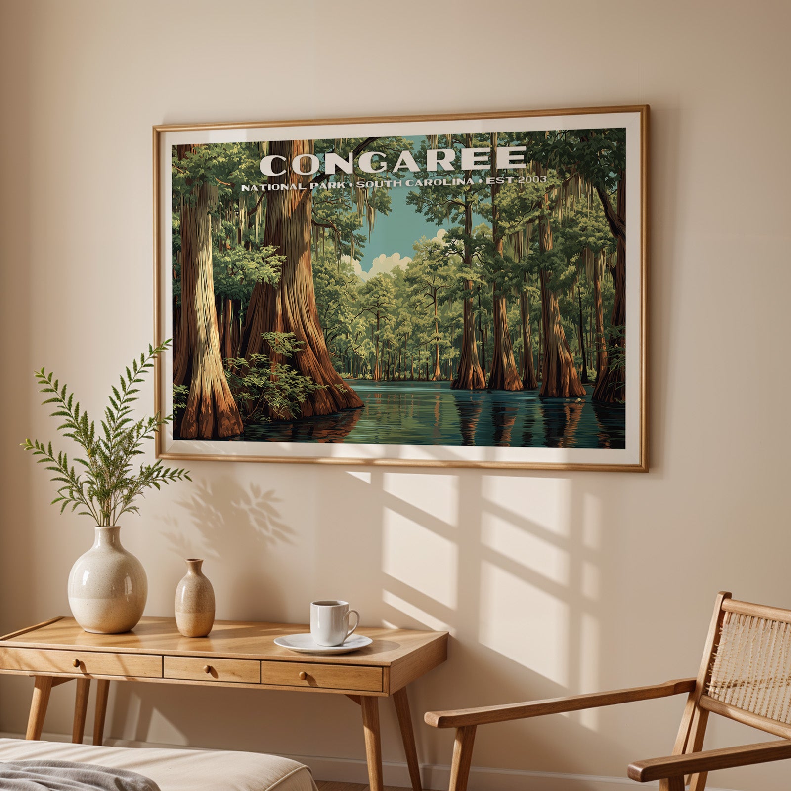 Congaree National Park Horizontal Vintage Art