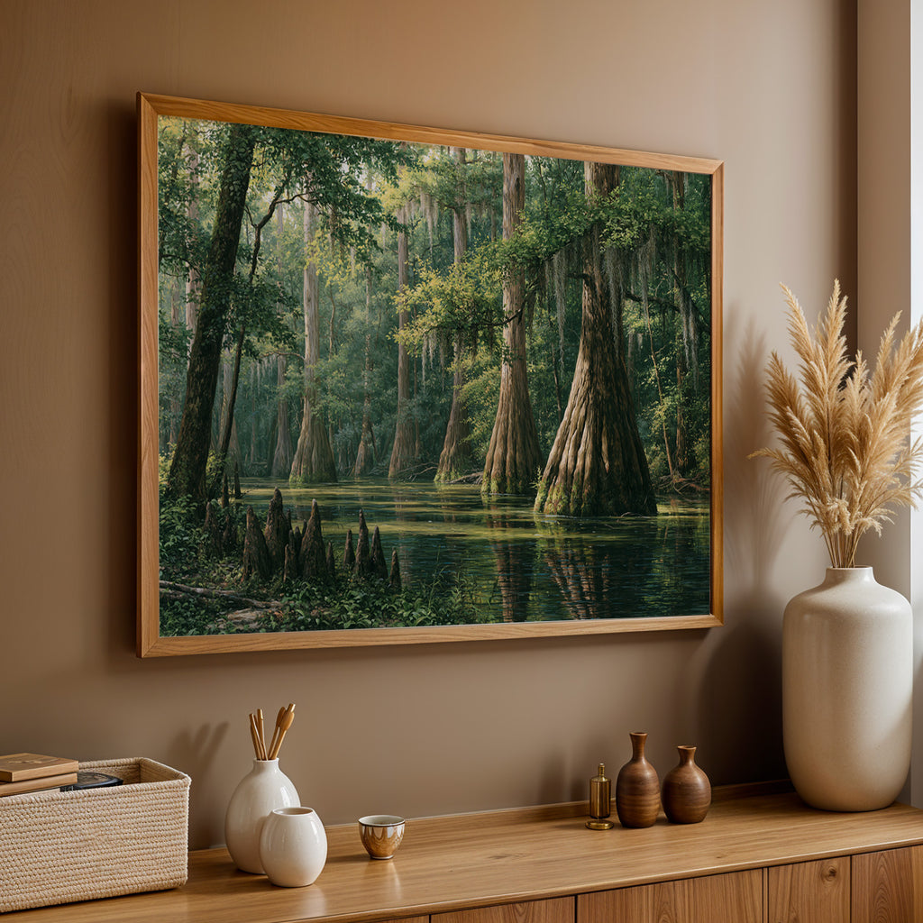 Congaree National Park Classical Oil Painting