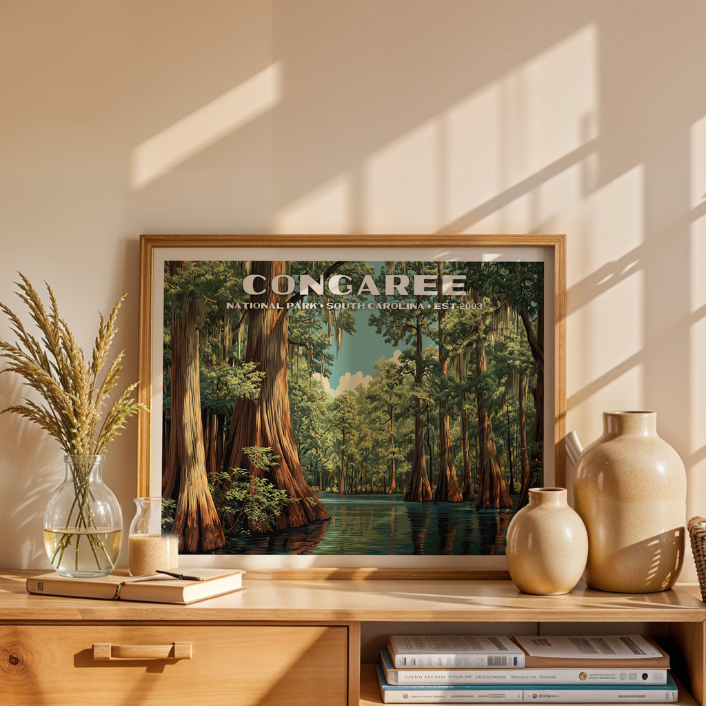 Congaree National Park Horizontal Vintage Art