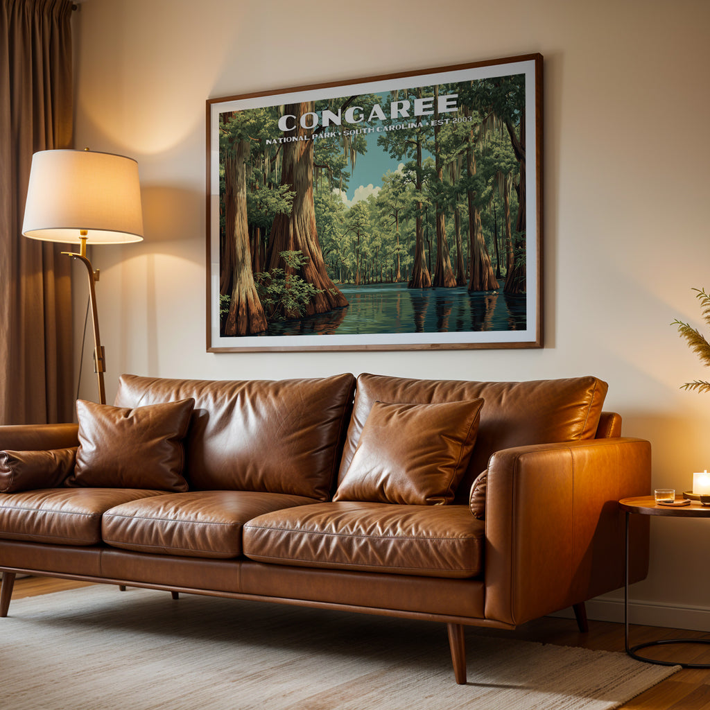 Congaree National Park Horizontal Vintage Art