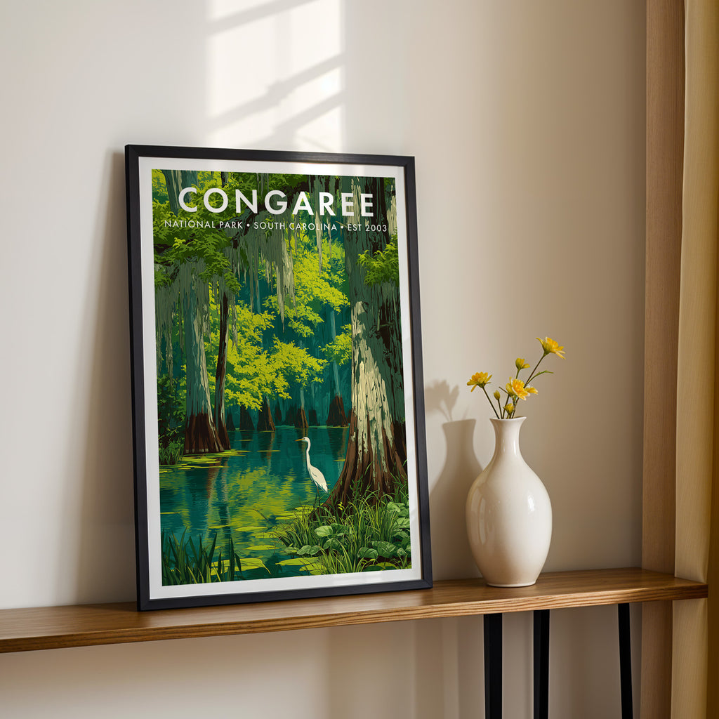Retro Congaree National Park Print