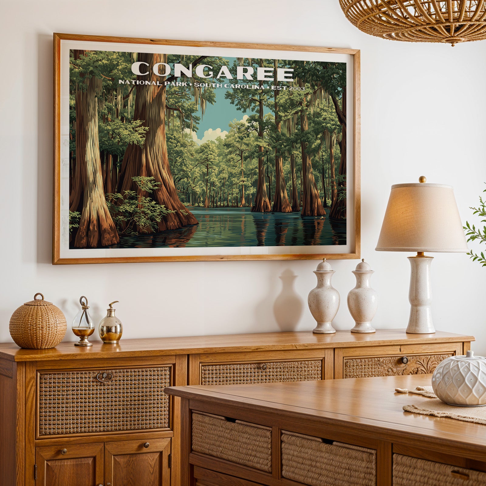 Congaree National Park Horizontal Vintage Art