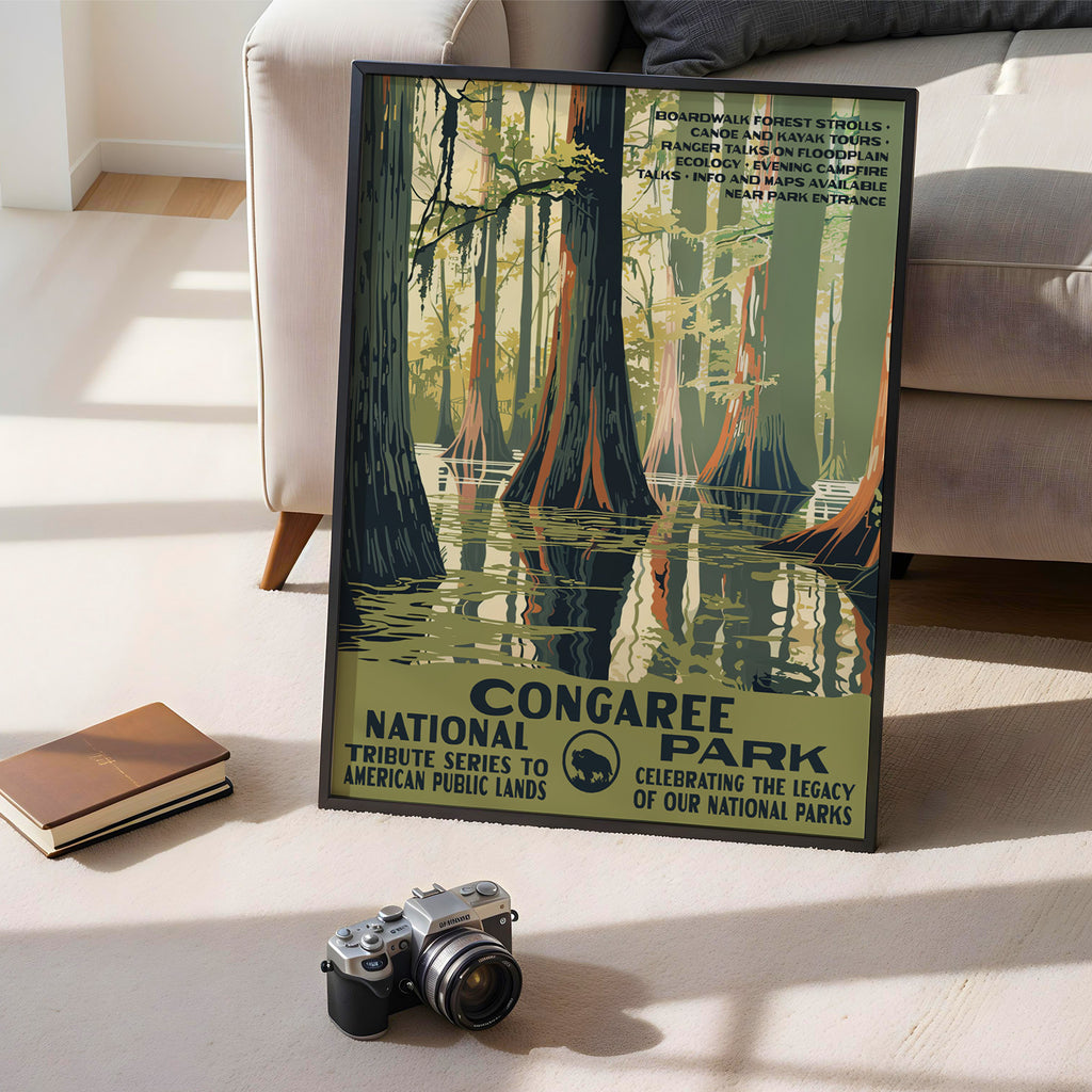Congaree National Park Vintage WPA Art