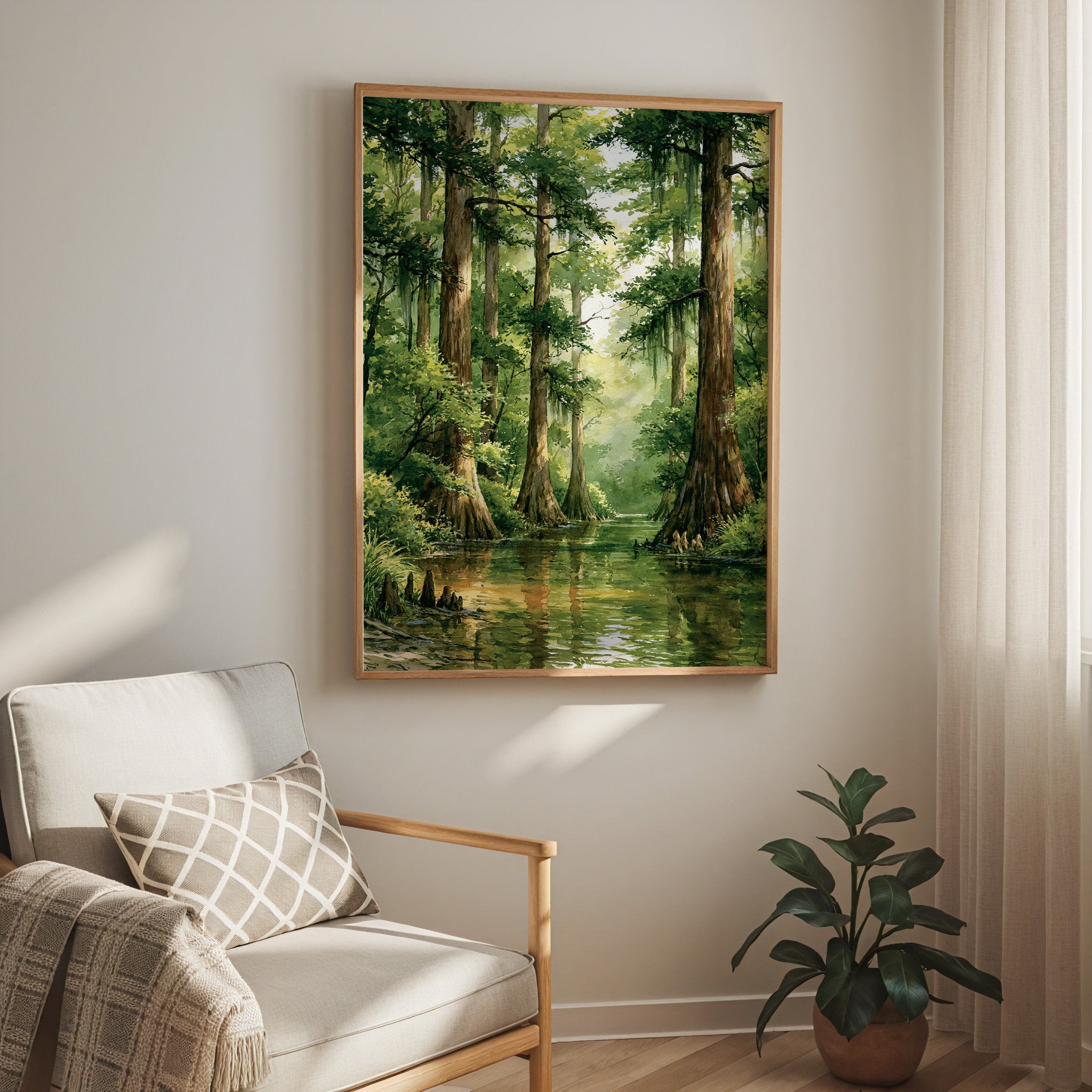 Congaree National Park Watercolor Art
