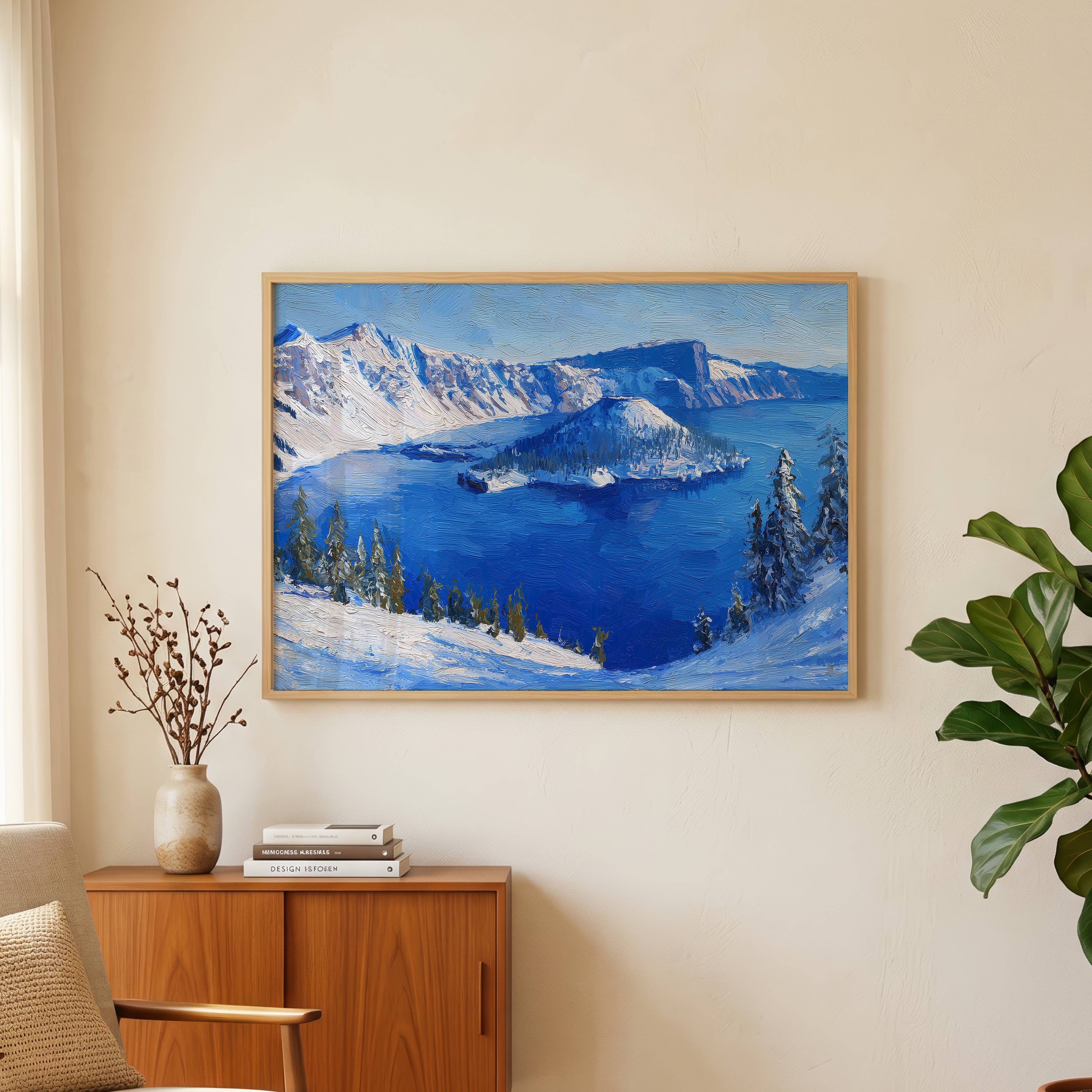 Crater Lake National Park Oil Painting