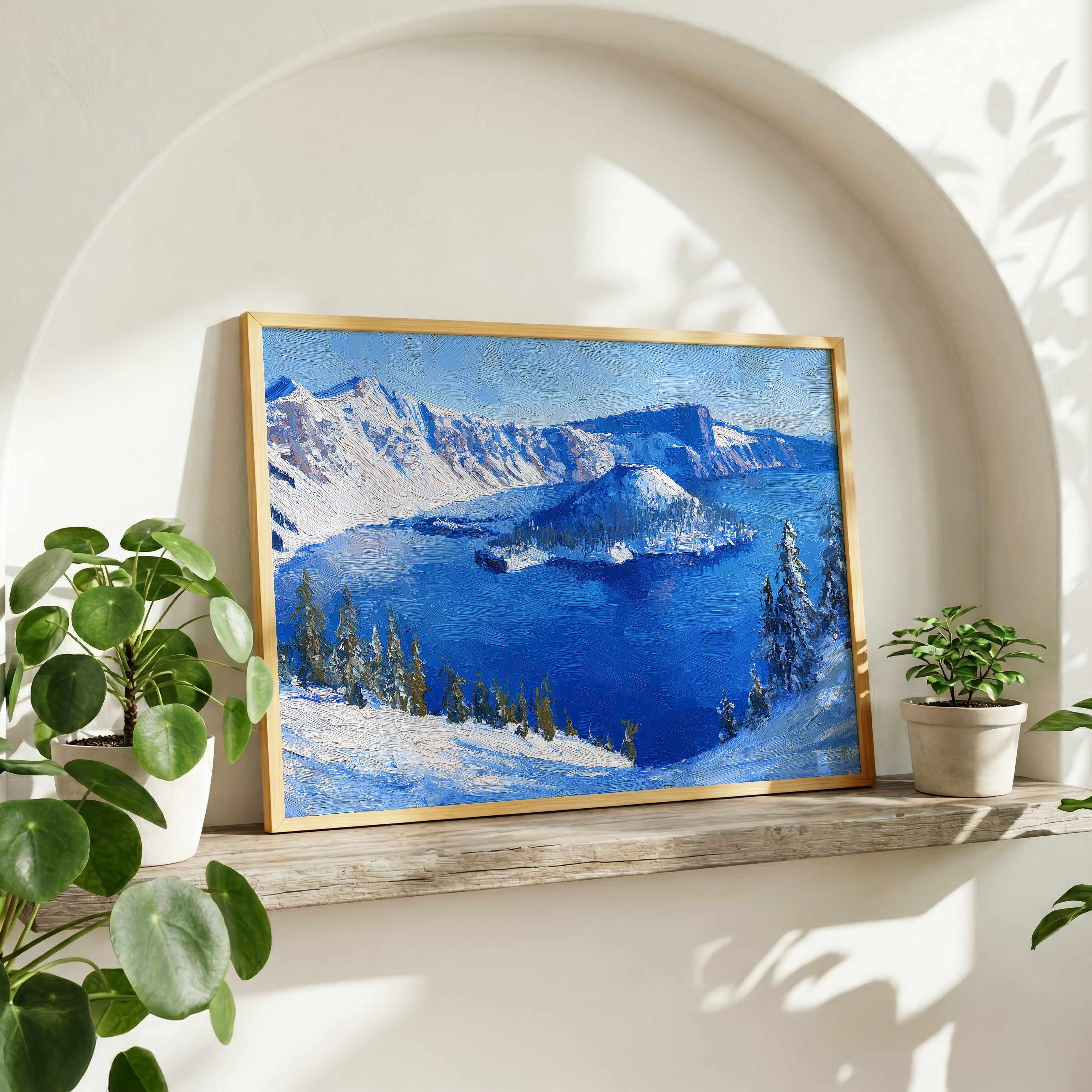 Crater Lake National Park Oil Painting