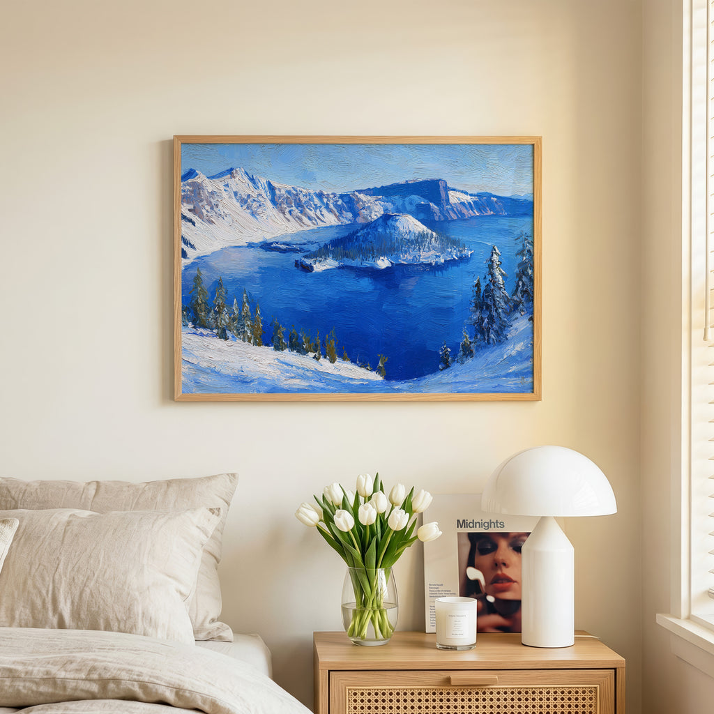 Crater Lake National Park Oil Painting
