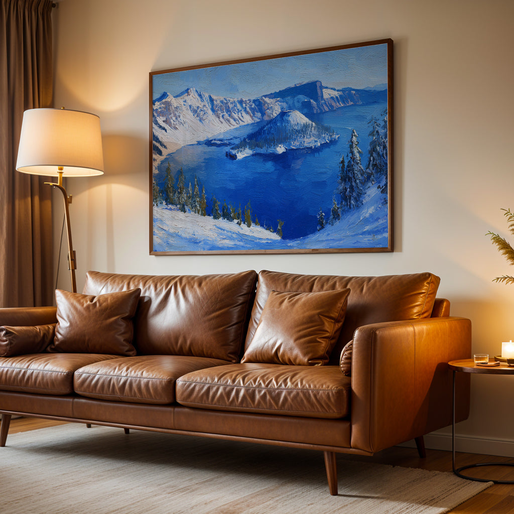 Crater Lake National Park Oil Painting
