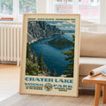 Crater Lake National Park Vintage WPA Art