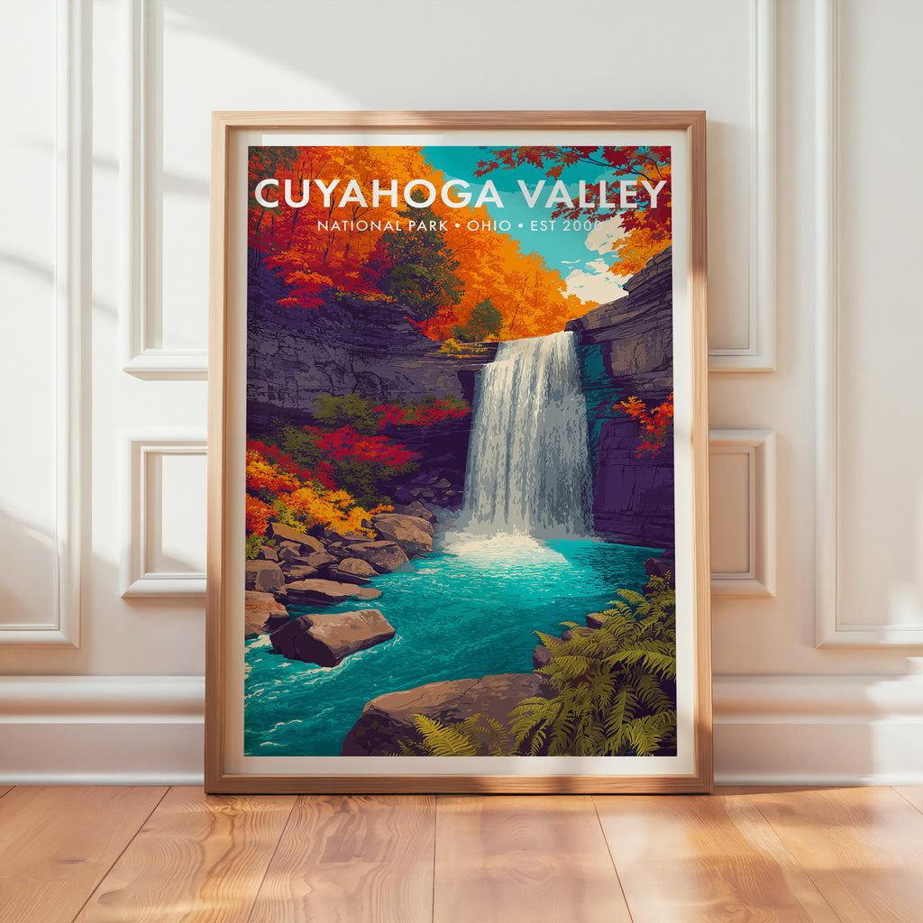 Retro Cuyahoga Valley National Park Print