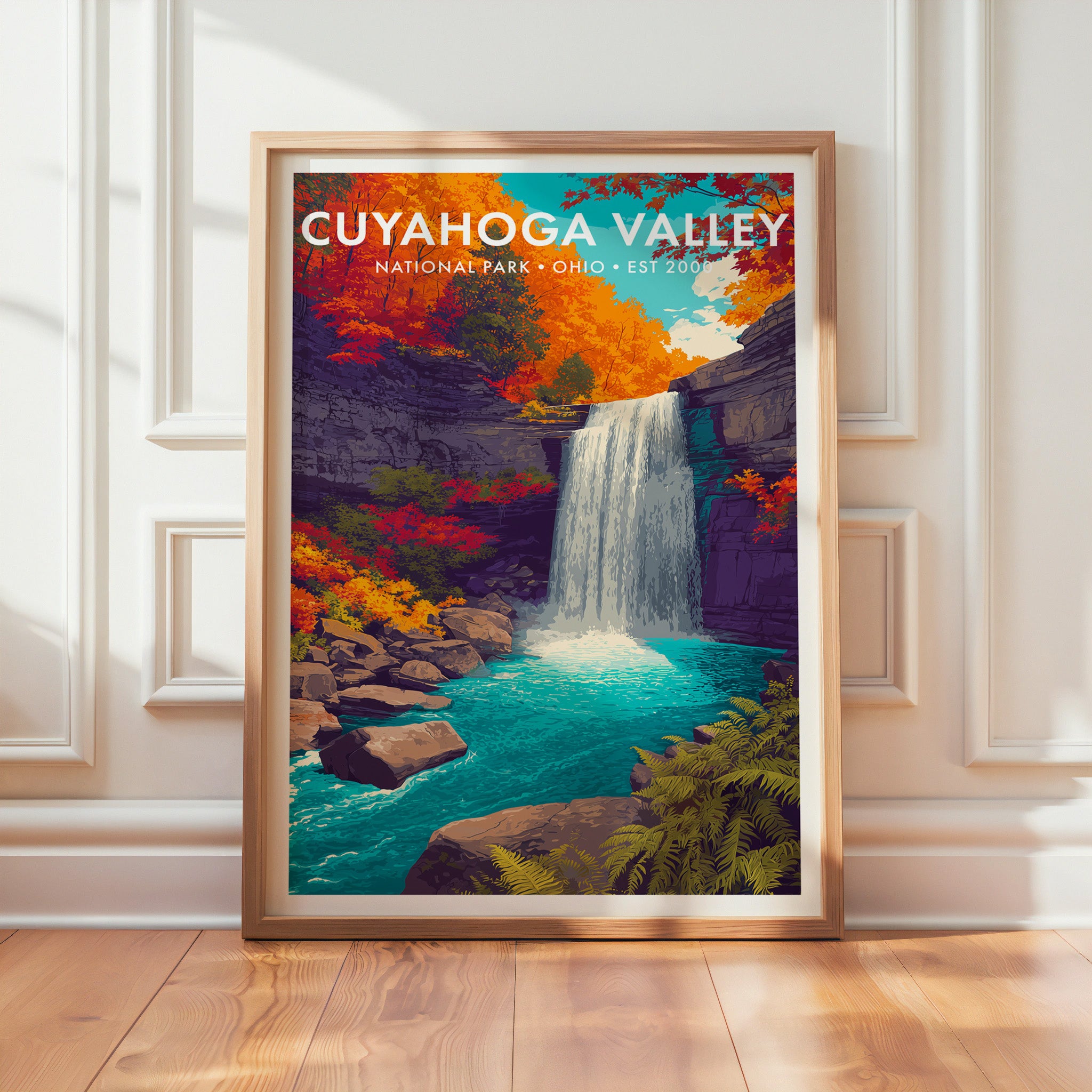 Retro Cuyahoga Valley National Park Print