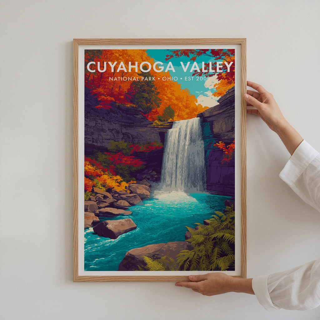 Retro Cuyahoga Valley National Park Print