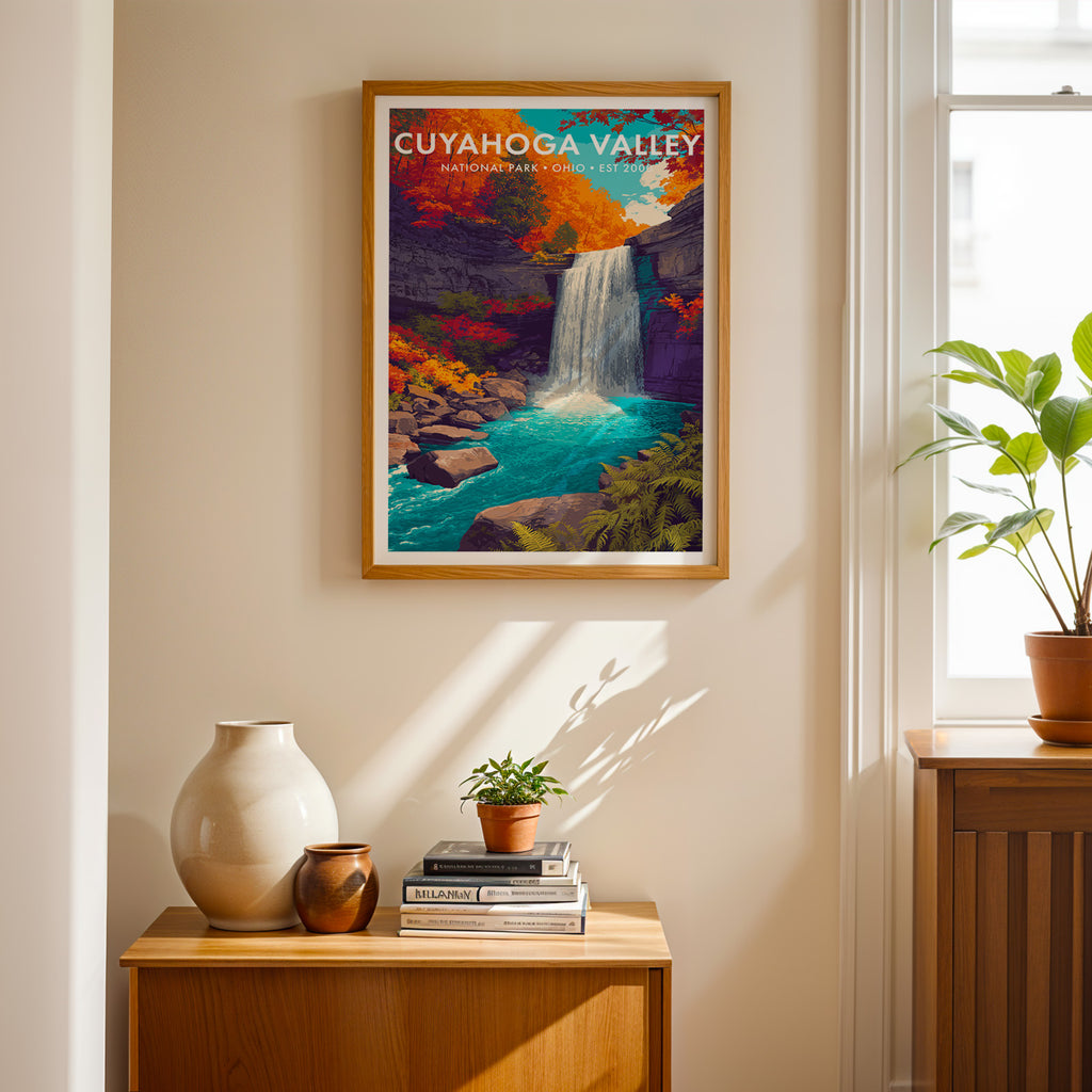 Retro Cuyahoga Valley National Park Print