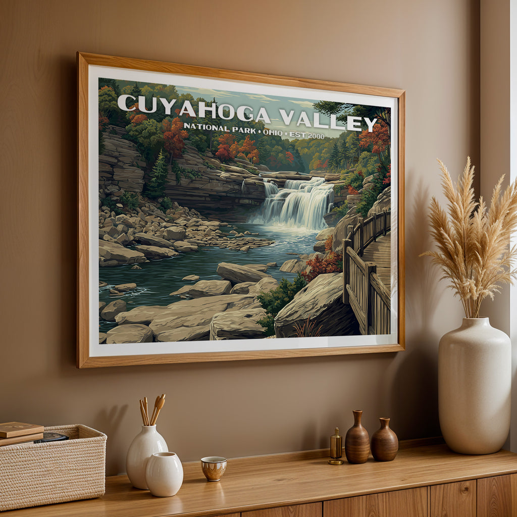 Cuyahoga Valley National Park Horizontal Vintage Art