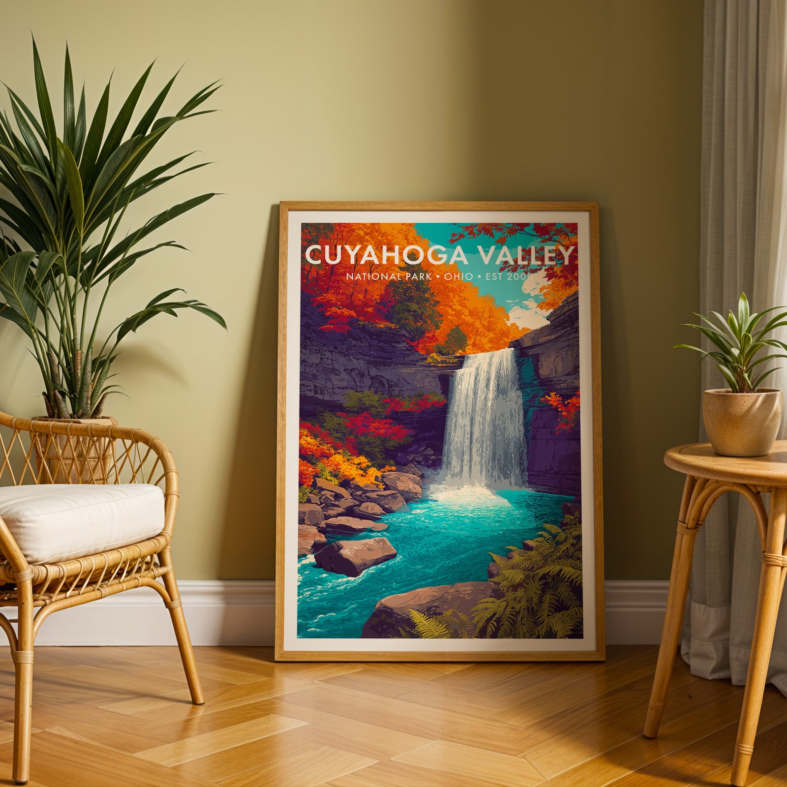 Retro Cuyahoga Valley National Park Print