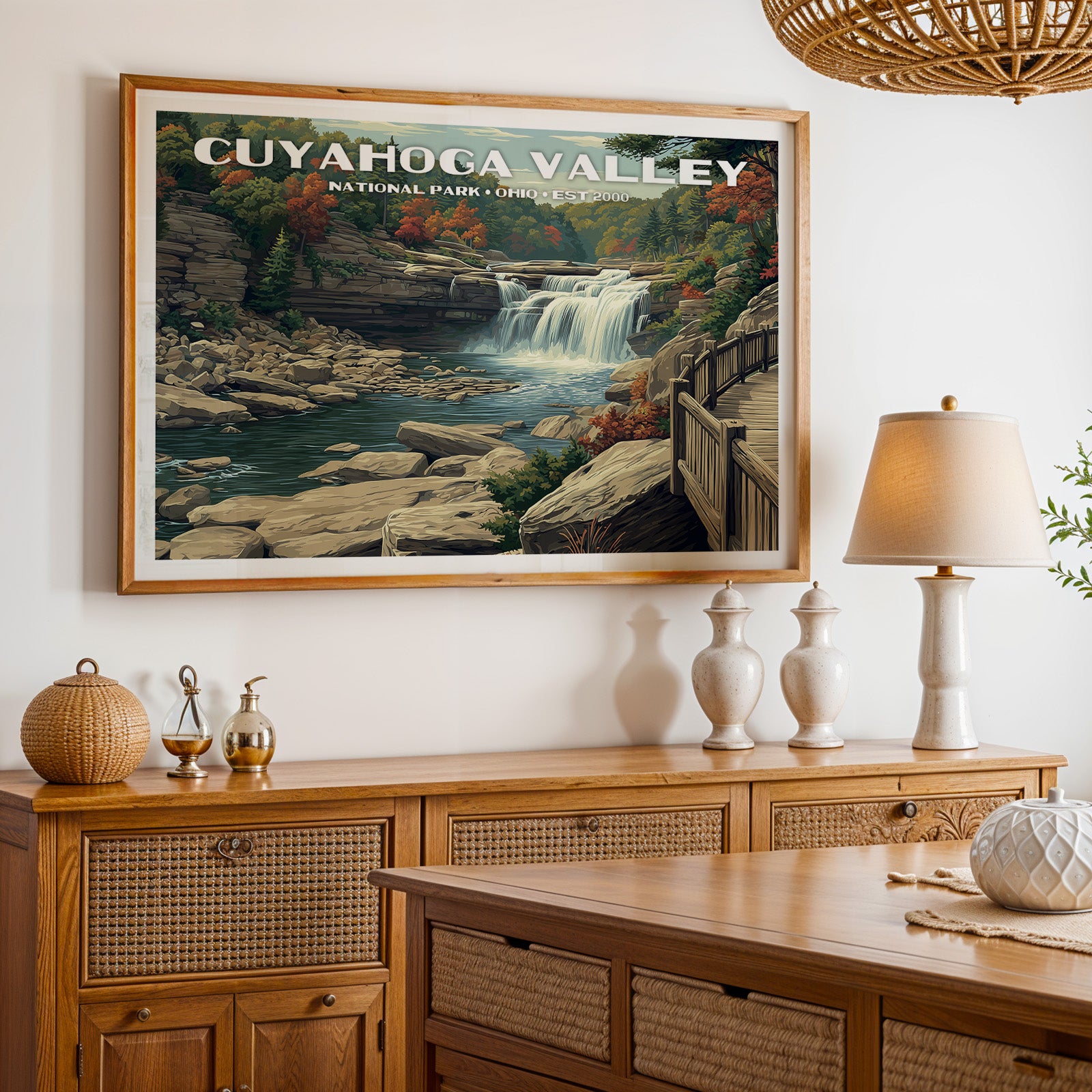 Cuyahoga Valley National Park Horizontal Vintage Art