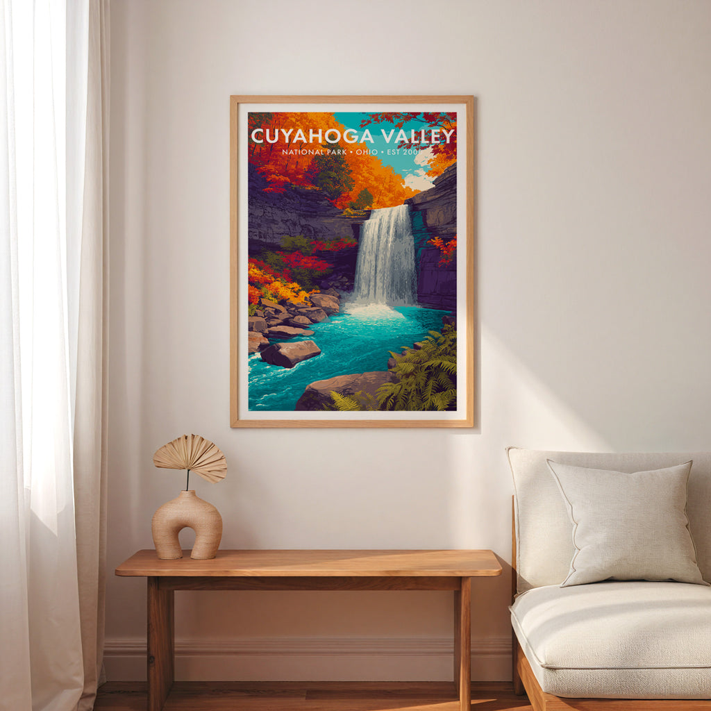 Retro Cuyahoga Valley National Park Print