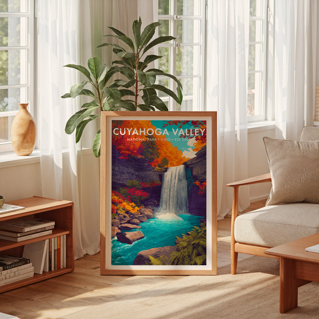 Retro Cuyahoga Valley National Park Print