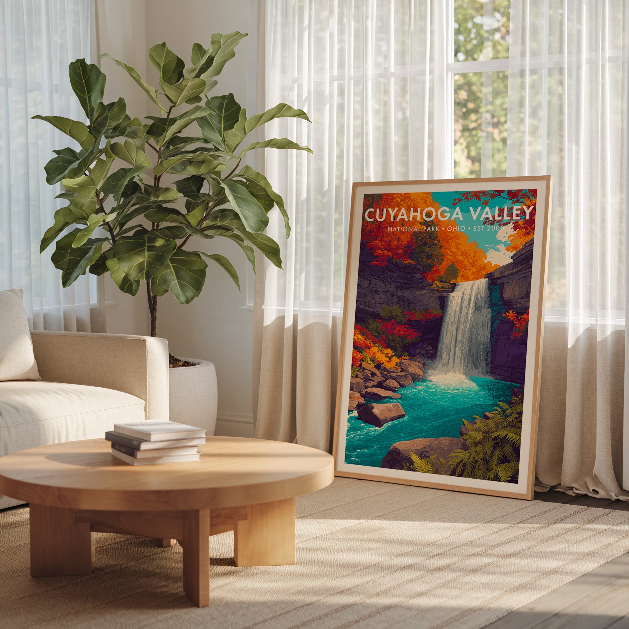 Retro Cuyahoga Valley National Park Print