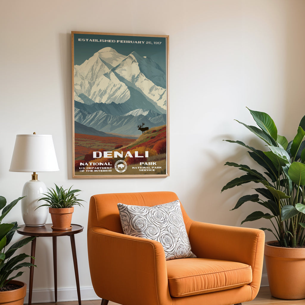Denali National Park Vintage WPA