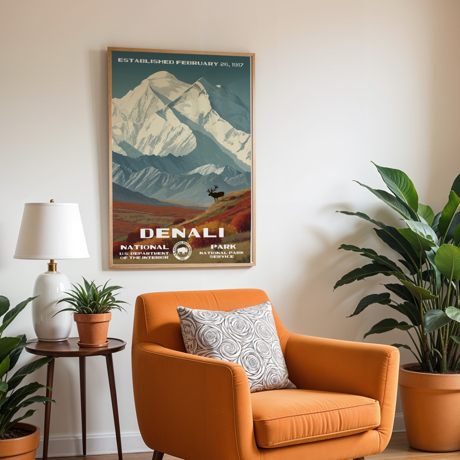 Denali National Park Vintage WPA