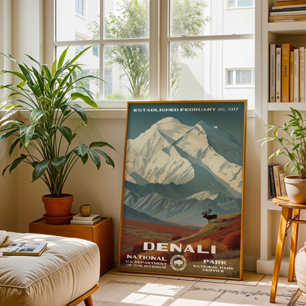 Denali National Park Vintage WPA