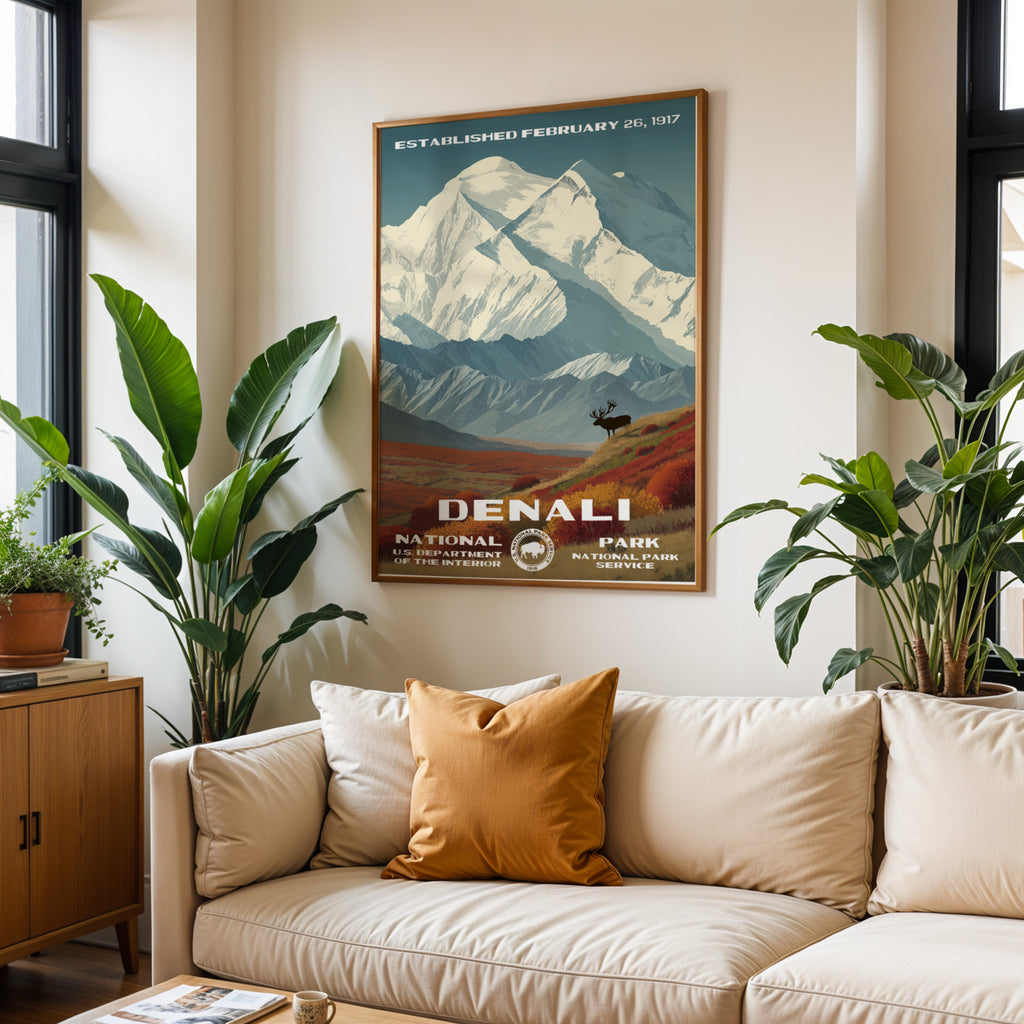 Denali National Park Vintage WPA