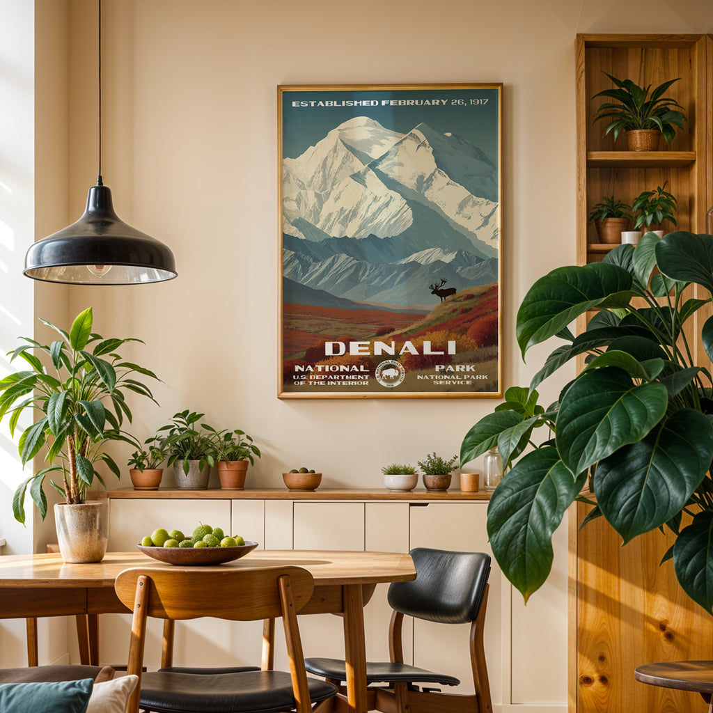 Denali National Park Vintage WPA