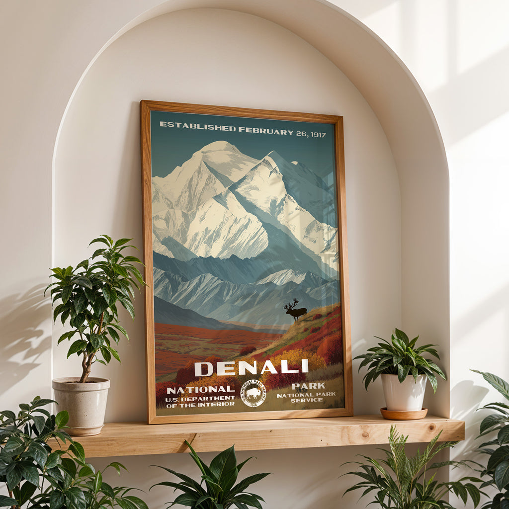 Denali National Park Vintage WPA