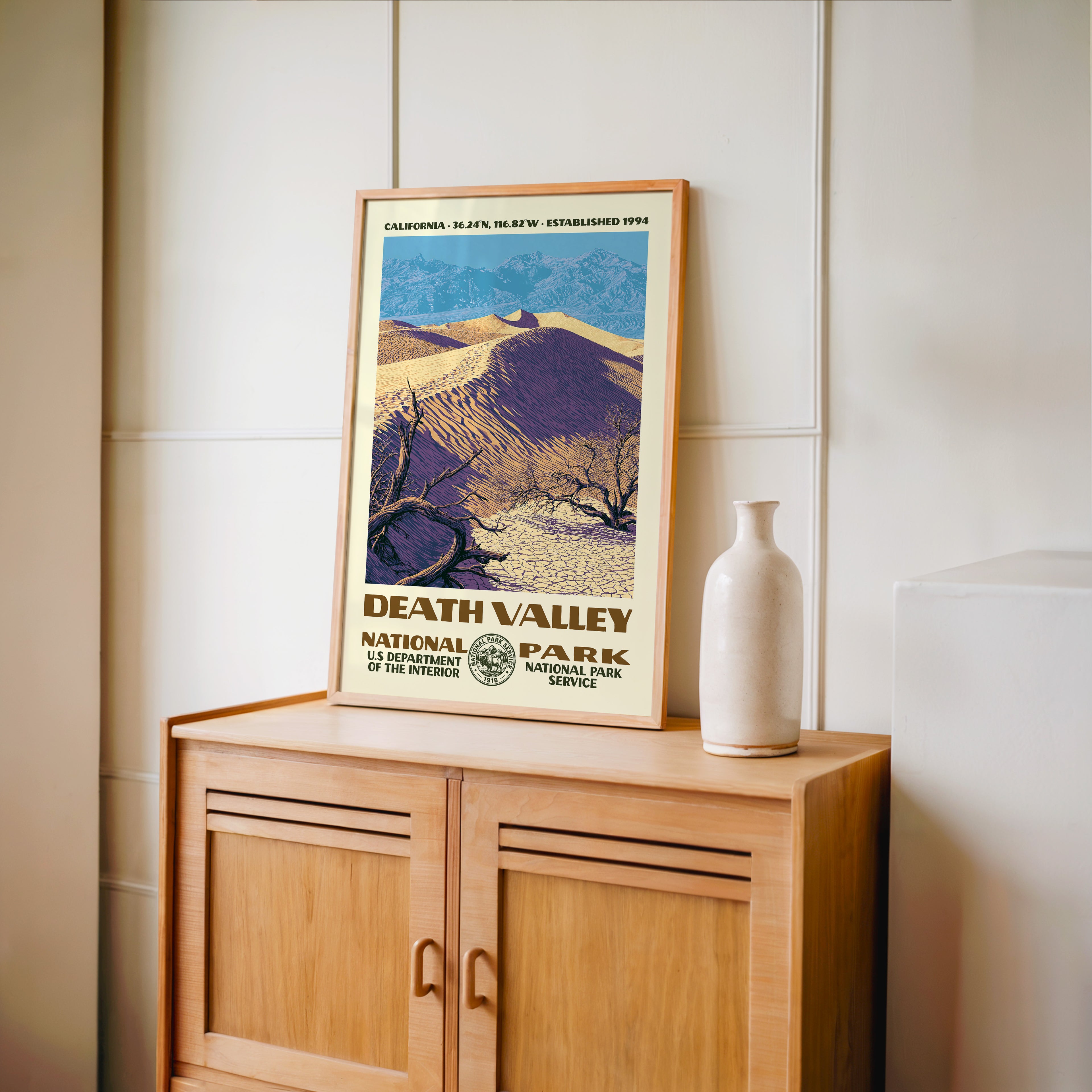 Death Valley National Park Vintage WPA Art