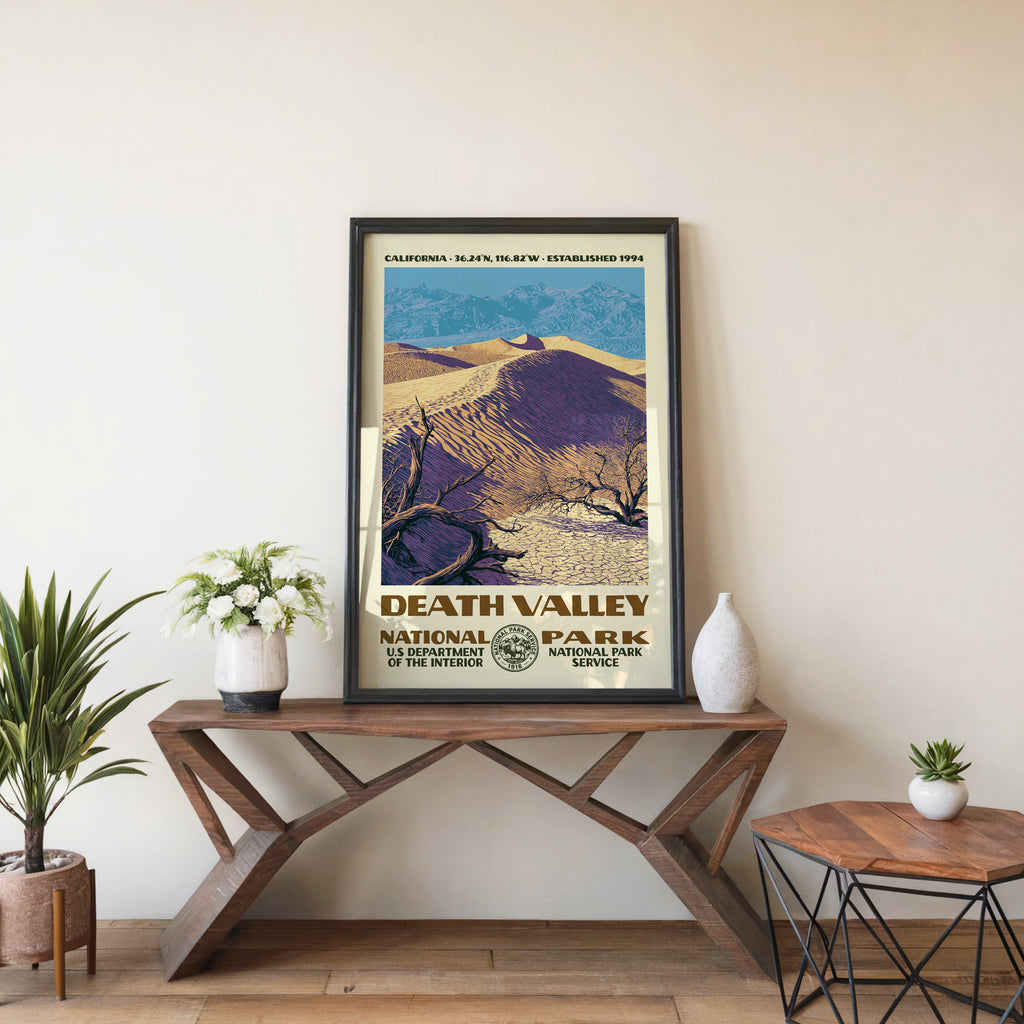 Death Valley National Park Vintage WPA Art
