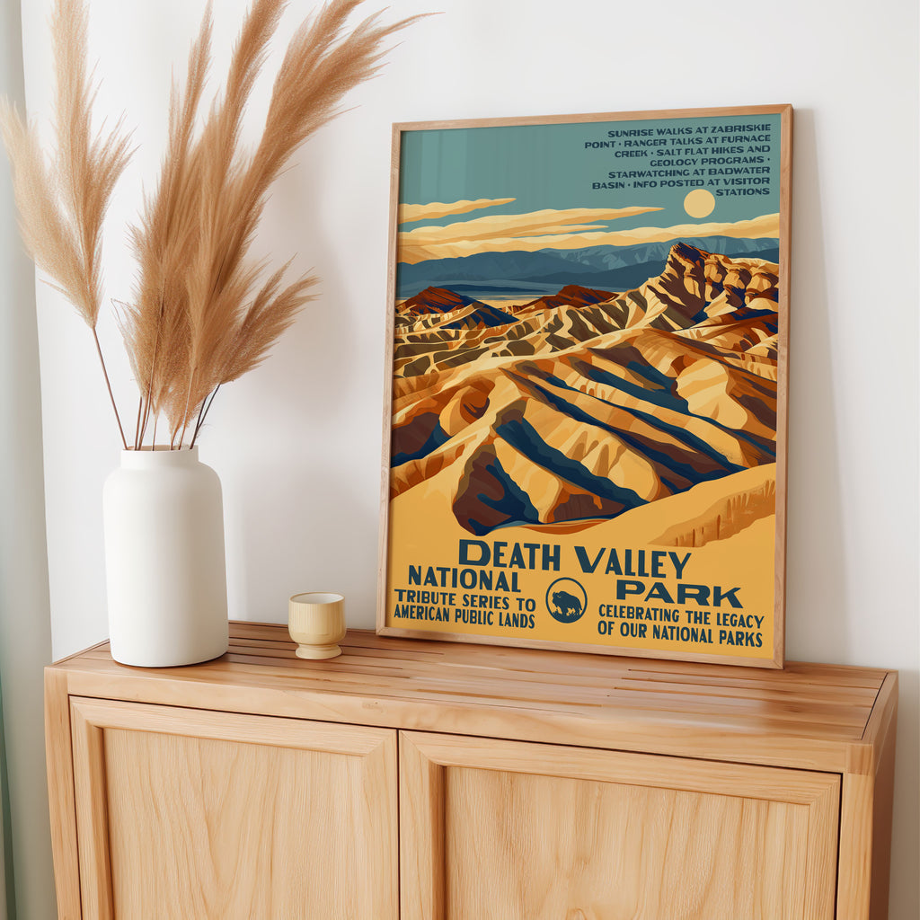Death Valley National Park Vintage WPA Art
