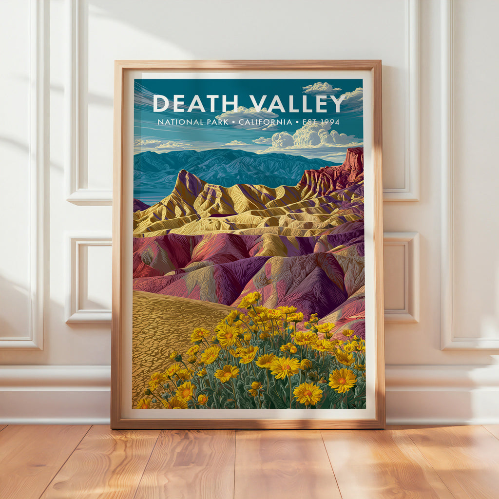 Retro Death Valley National Park Print