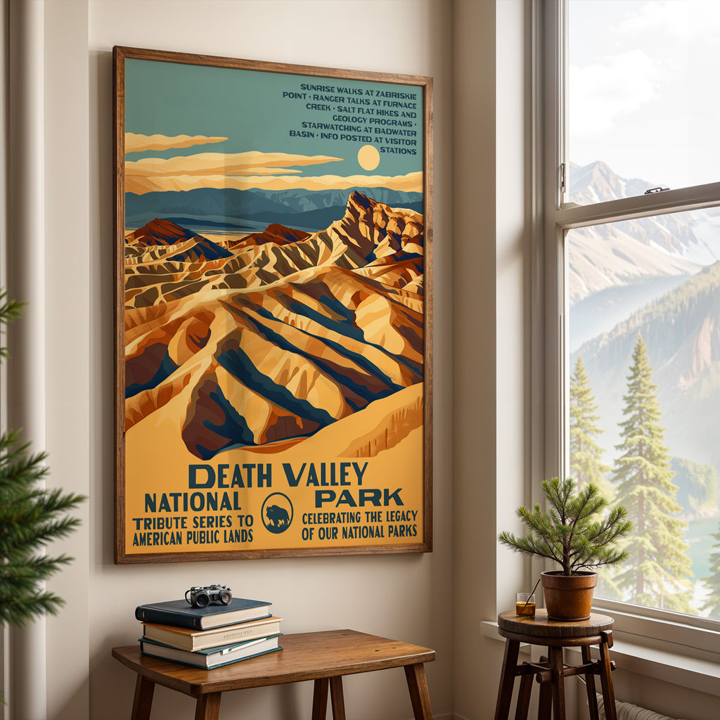 Death Valley National Park Vintage WPA Art