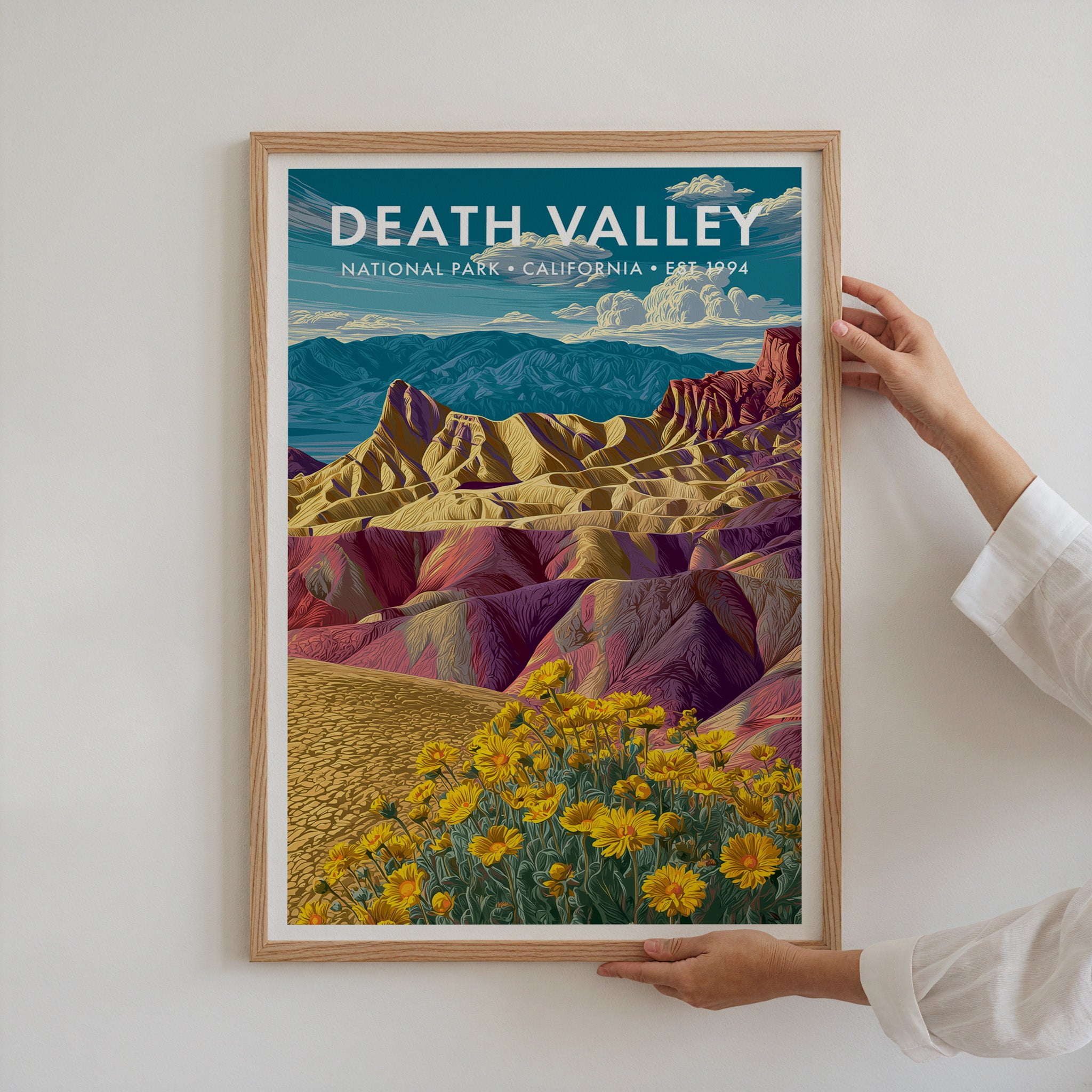 Retro Death Valley National Park Print