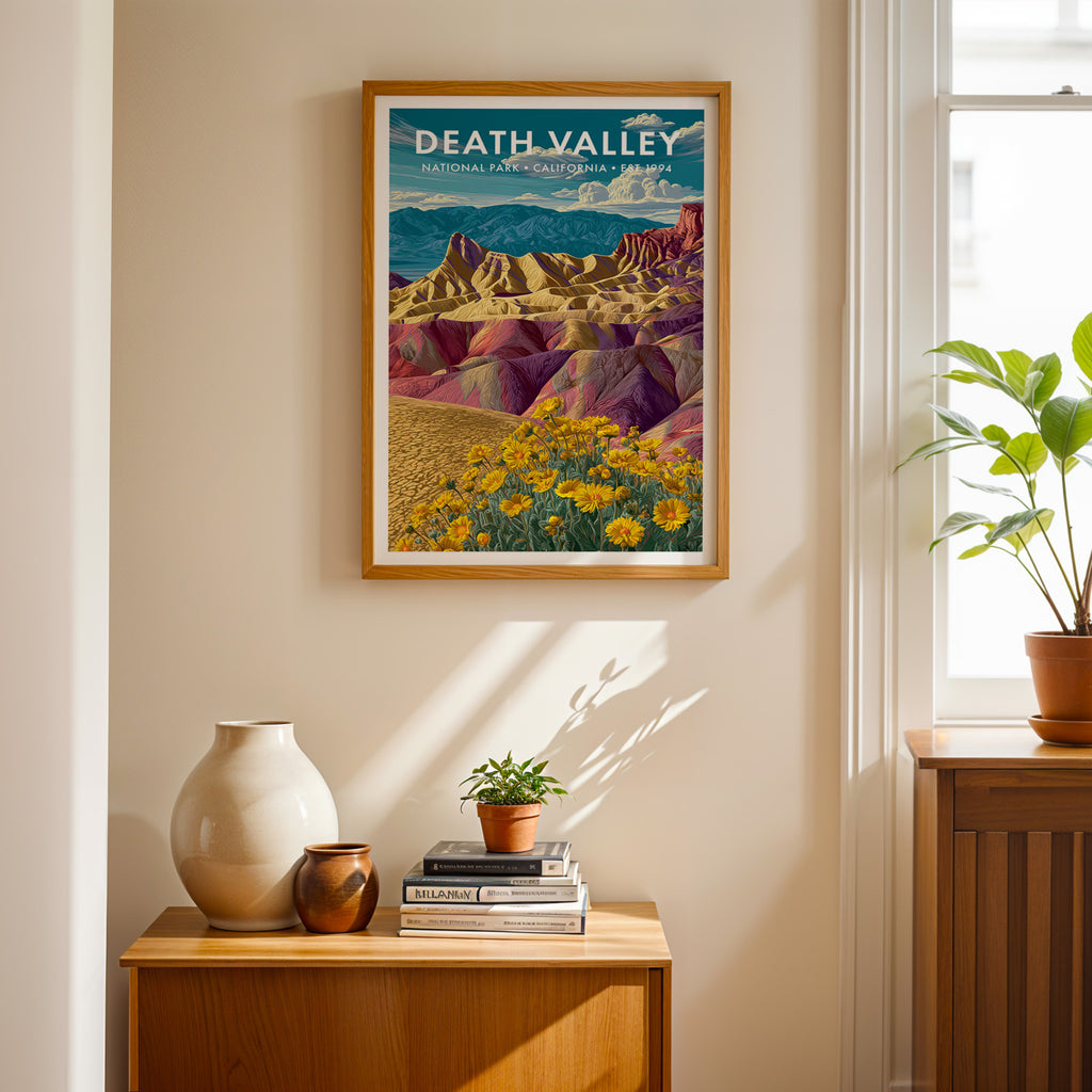 Retro Death Valley National Park Print