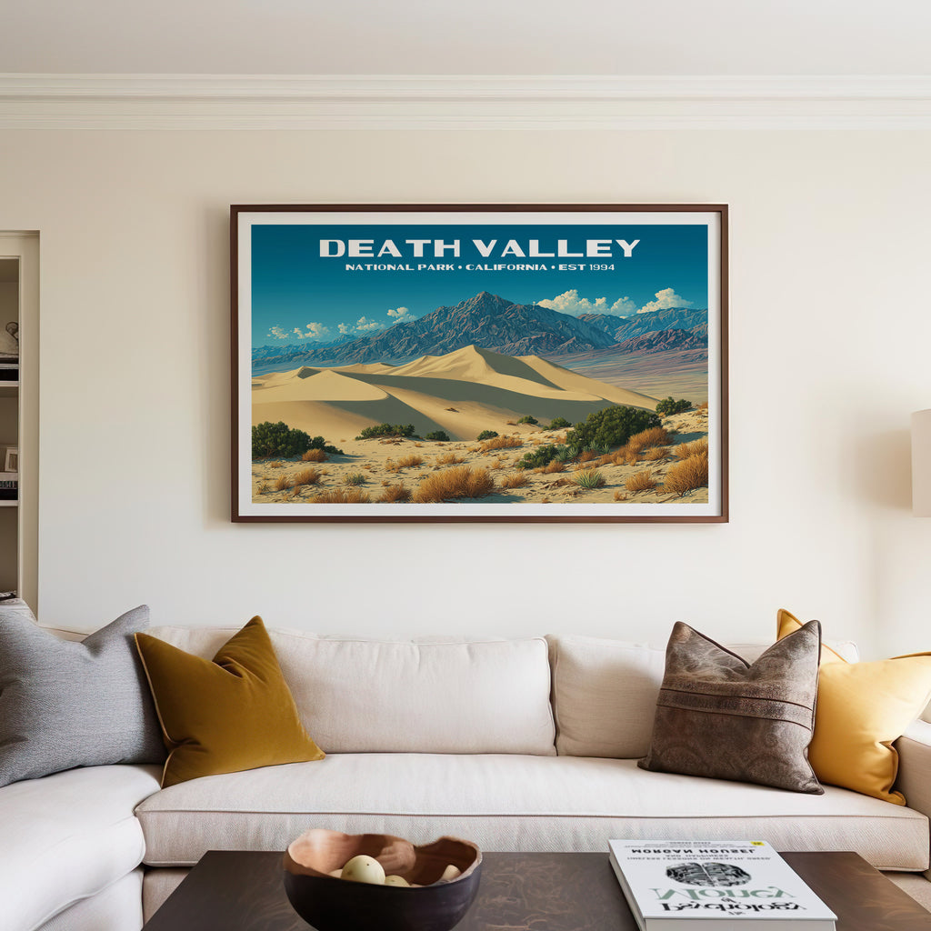 Death Valley National Park Horizontal Vintage Art