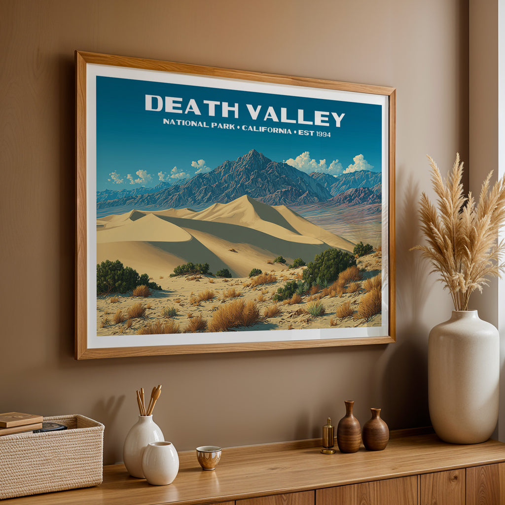 Death Valley National Park Horizontal Vintage Art