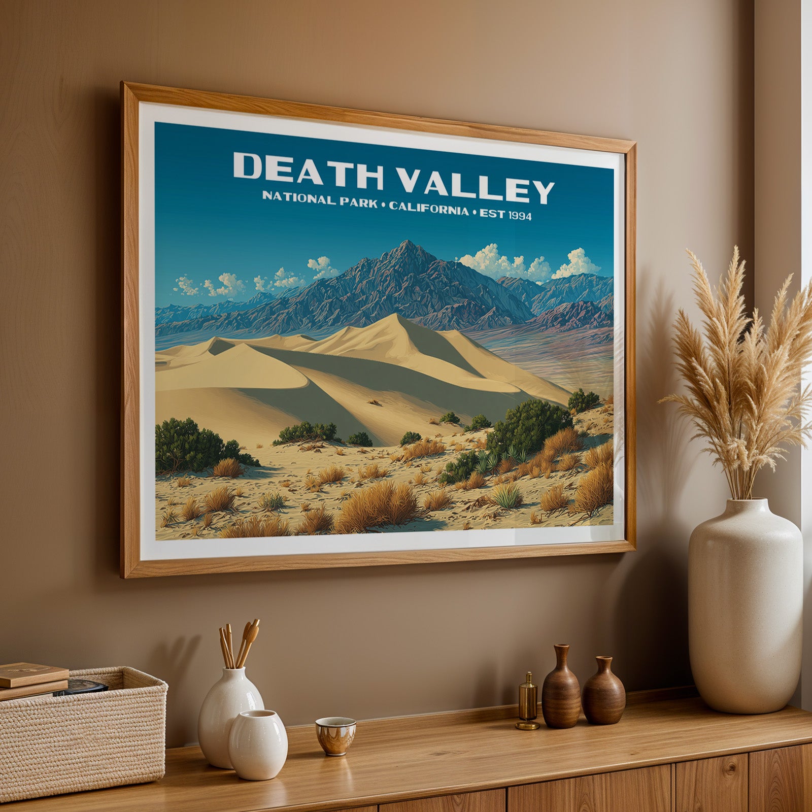 Death Valley National Park Horizontal Vintage Art