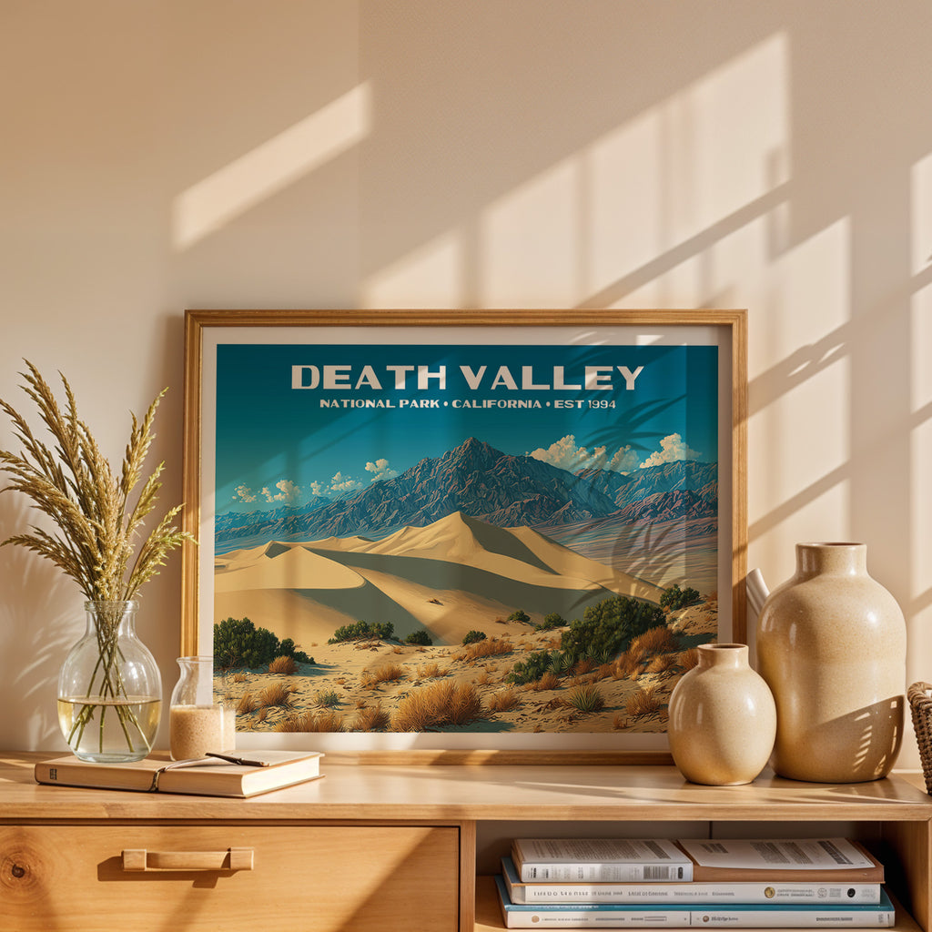 Death Valley National Park Horizontal Vintage Art
