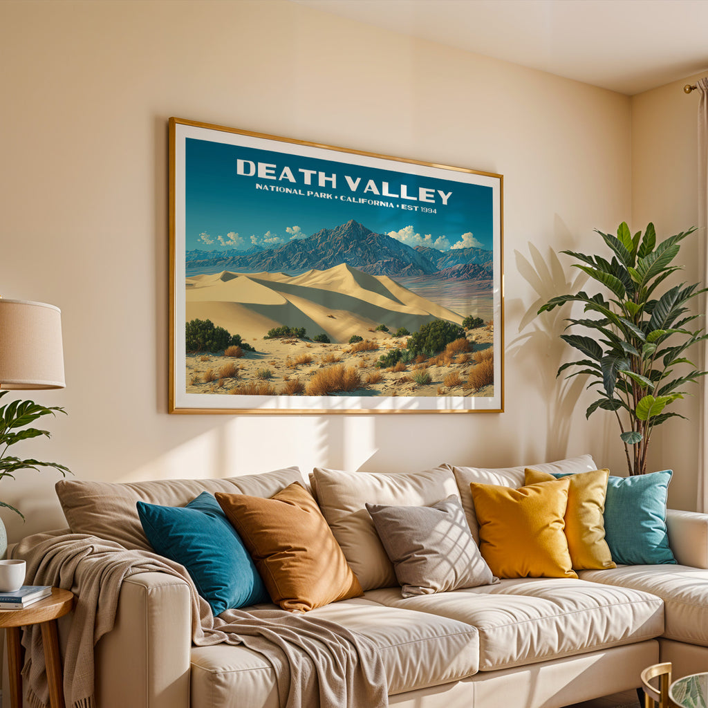 Death Valley National Park Horizontal Vintage Art